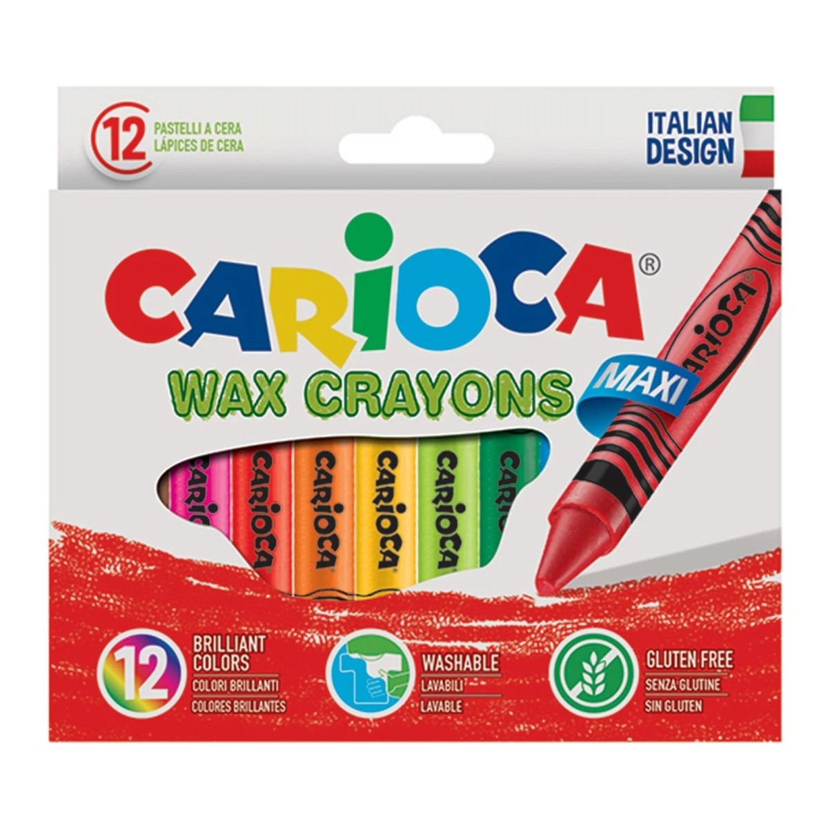 CARIOCA Elleri Kirletmeyen Pastel Boya Kalemi 12li